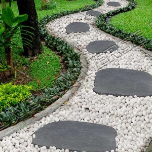 Stepping of natural stone